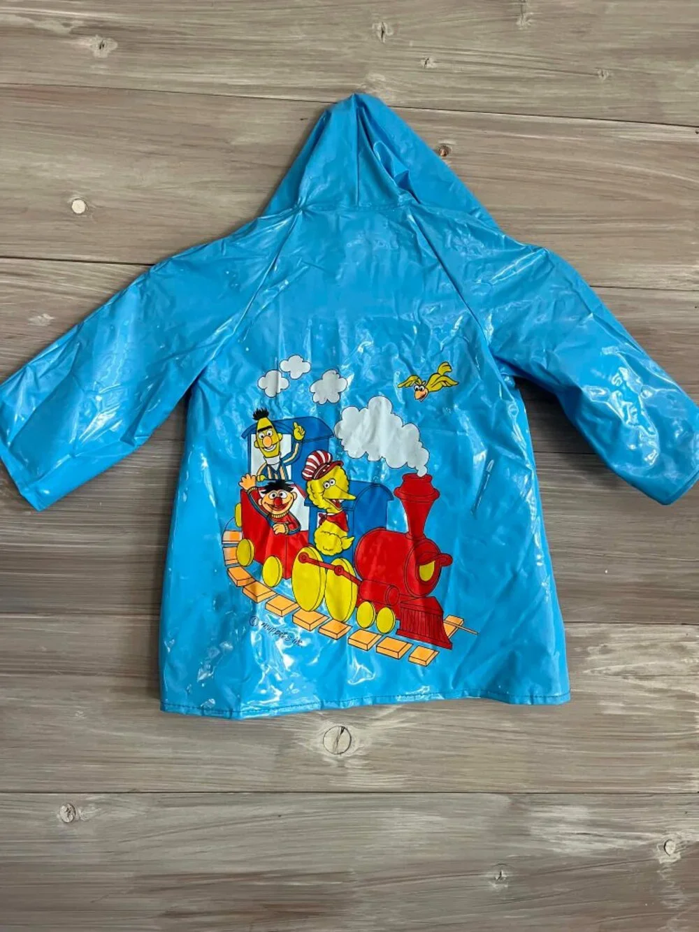 Vintage 80s Sesame Street Raincoat Toddler